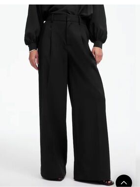 The Harlow Superwide-Leg Trouser in Brushed Twill